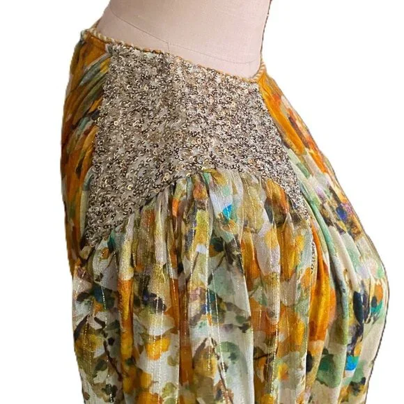 NWT Anthropologie Bl-nk London Sequin Tunic Top Blouse Anthropologie - Picture 8 of 16